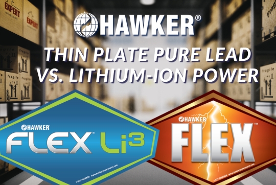 Hawker FLEX Li3 and TPPL battery labels