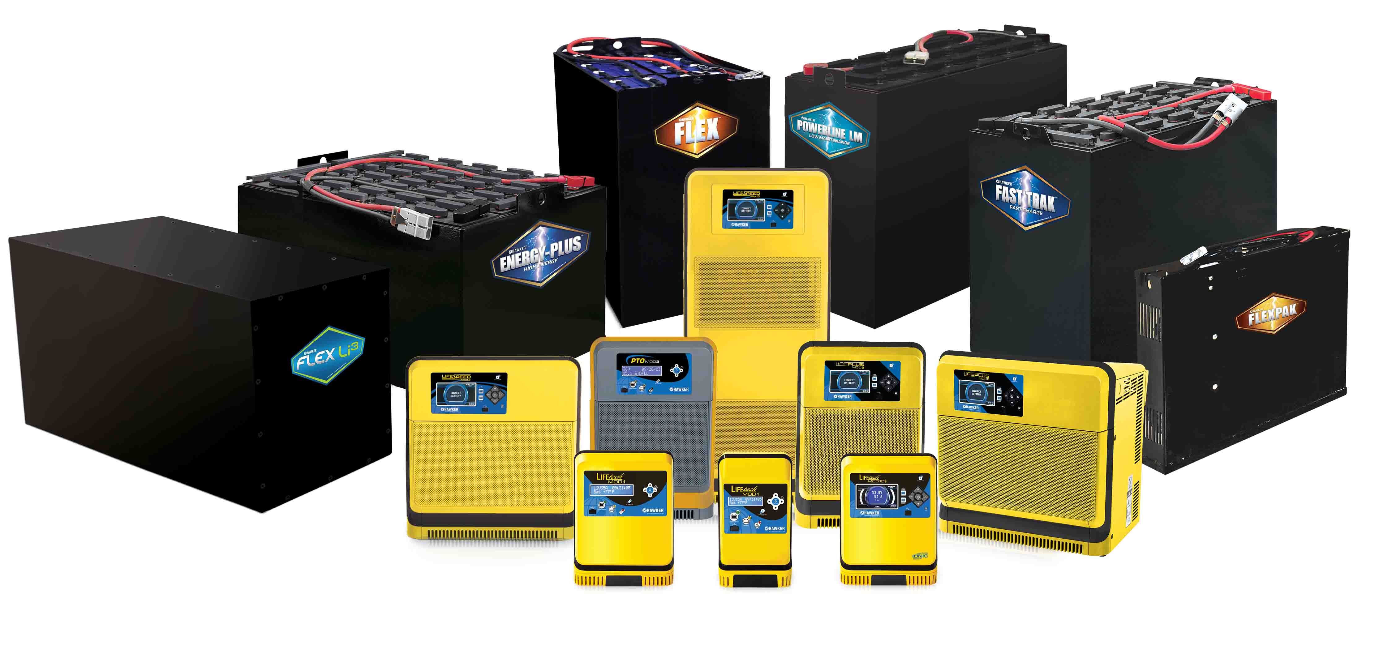 HAWKER Full Family of Products including Batteries and Chargers